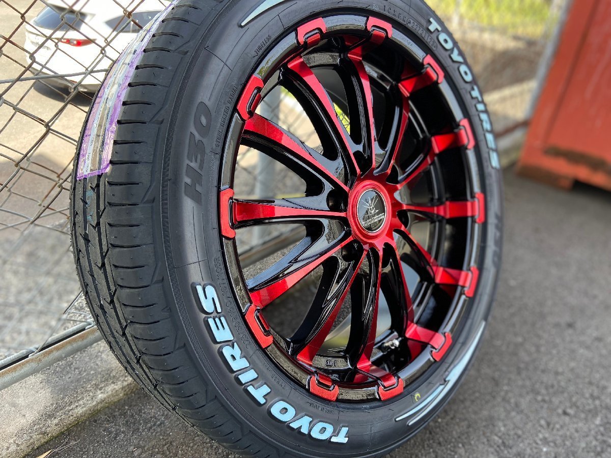 ハイエース 200系 18インチ タイヤホイール 車検対応 BD12 TOYO H30 225/50R18 4本セット 1台分_画像4