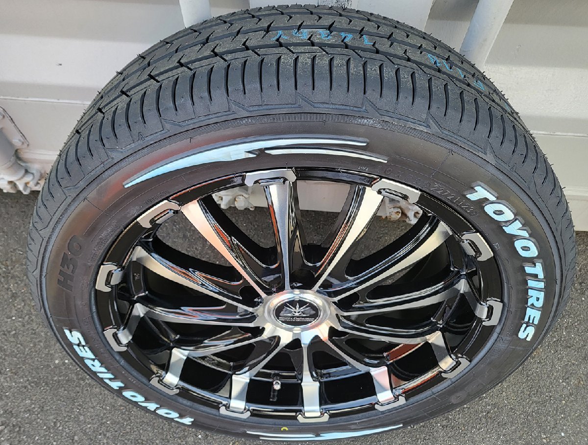 タイヤホイールセット 18インチ 新品 4本セット 225/50R18 BD12 200系ハイエース New TOYO H30 ホワイトレター_画像6