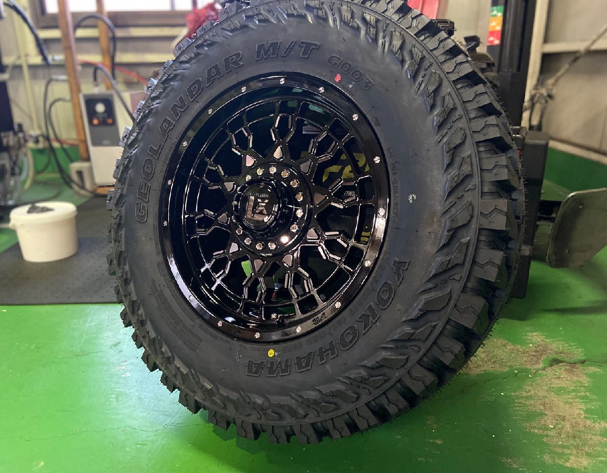 18インチ Jeep ジープ JK JL ラングラー タイヤホイールセット ヨコハマ ジオランダー MT G003 285/65R18 or 285/75R18 4本セット_画像2