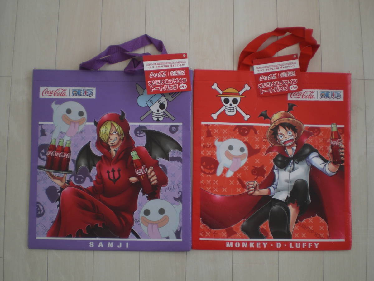 One Piece Original Design Tote Bag Coca -cola Luffy Sanji