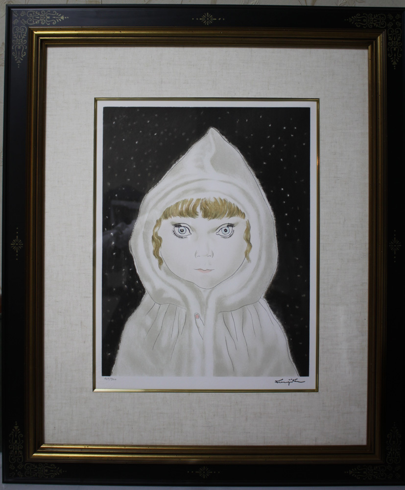 Yahoo!オークション - 真作 藤田嗣治 「雪童子」 石版画 Yahoo!オークション - 真作 藤田嗣治 「雪童子」 石版画