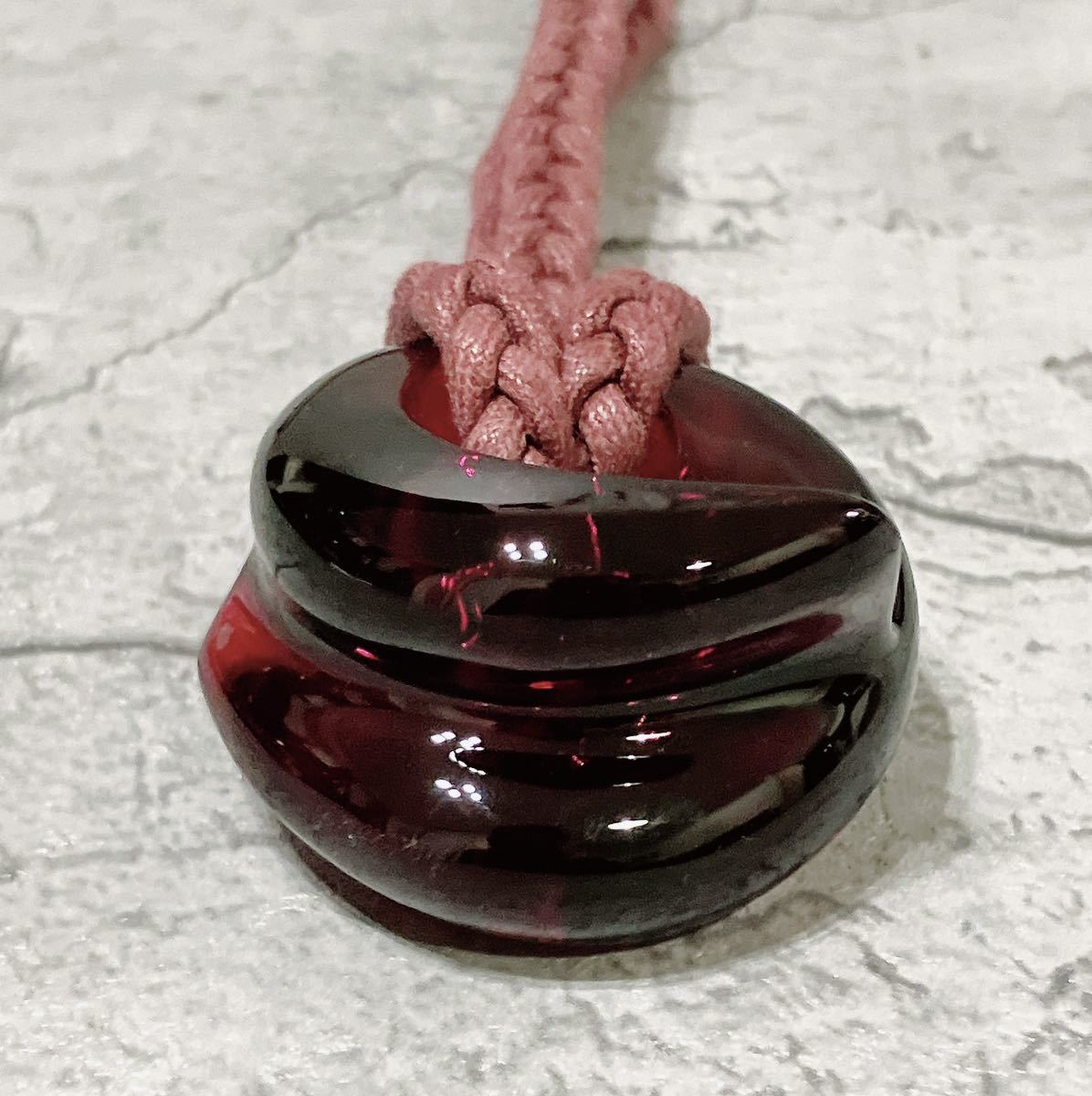 美品 Baccarat バカラ コキアージュ ルージュ ネックレス 赤 レッド