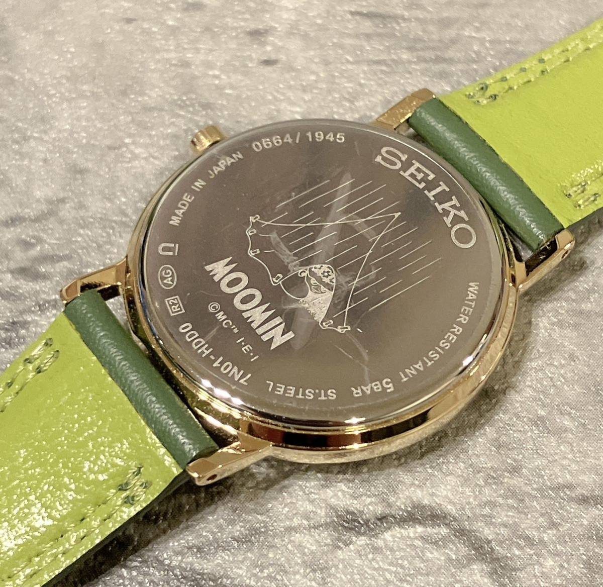 極美品 SEIKO ムーミン 森の旅人 スナフキン オフィシャル 極美品 SEIKO ムーミン 森の旅人 スナフキン オフィシャル