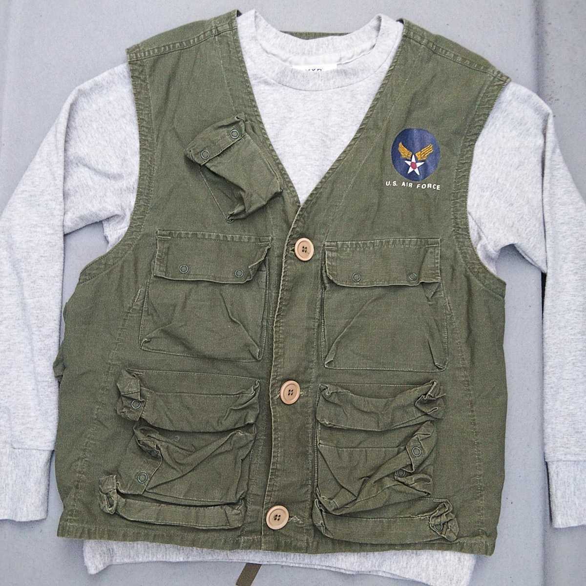 CAMCO ミリタリーベスト C-1ベスト Large ヴィンテージ カムコ USA military vest アウトドア、キャンプ等にも！_インナーのスウェットは付属しません。