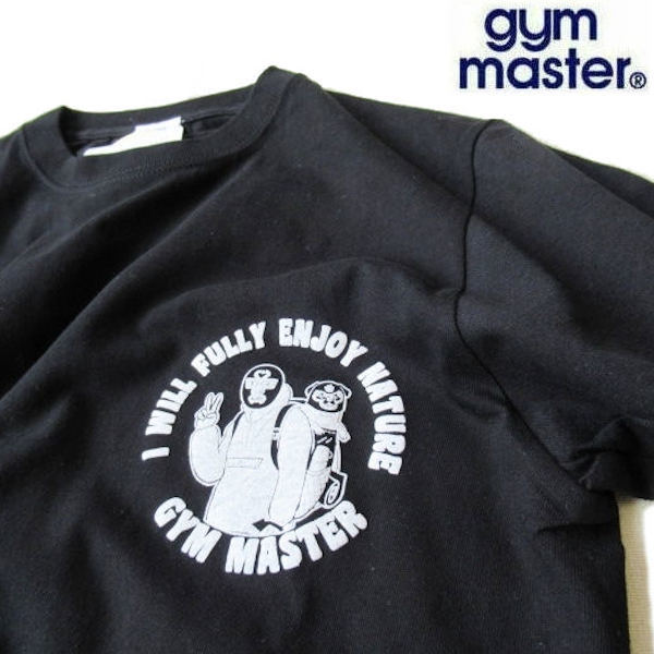 ジムマスター/GYM MASTER　覆面レスラー＆覆面犬プリントTシャツ (5,6oz KEEP GOING)　G151747 05/ブラック Mサイズ_画像1