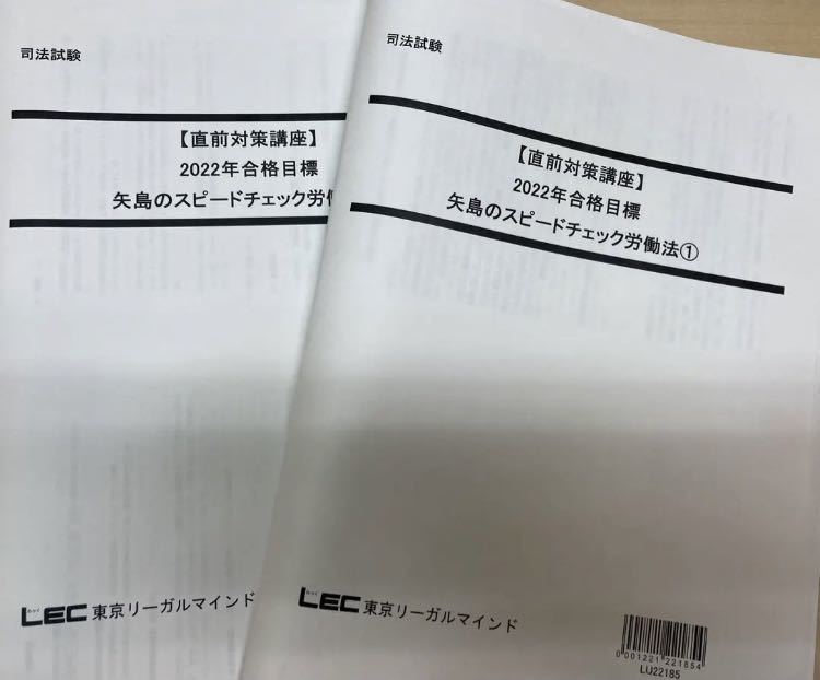 激安の 労働法などオマケ付LEC 矢島のスピードチェック講座 2023年合格