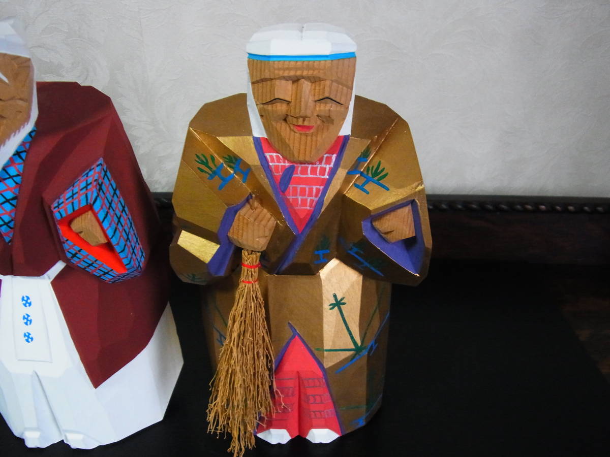 高砂人形 木彫り 一刀彫 奈良人形 日本人形 | huroncmh.org