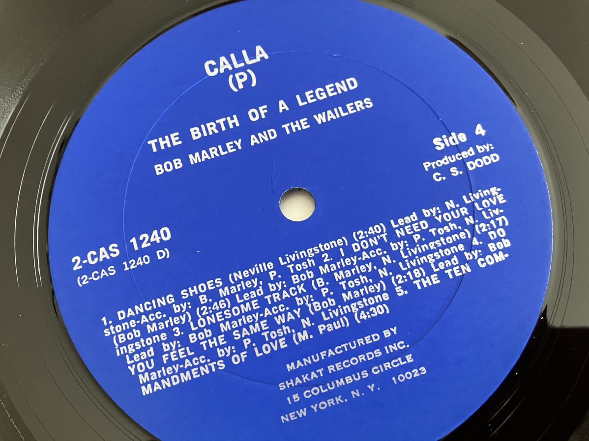 【シュリンク付】Bob Marley & The Wailers / The Birth Of A Legend 2LP CALLA RECORDS 2CAS-1240 76年US盤,貴重初期音源収録,Peter Tosh,_画像9