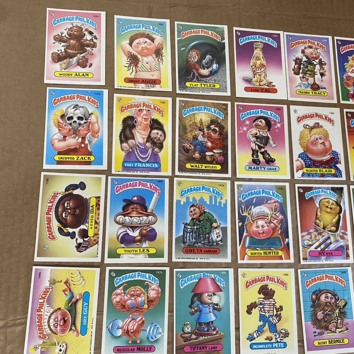 GARBAGE PAIL KIDS ★ Topps 4th Series 125-166 B ★1980年代ガーベッジペイルキッズ ★トレーディングカード