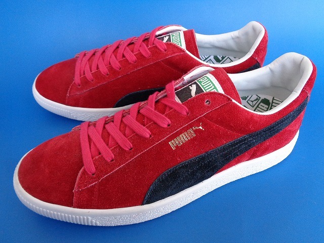 新しい 日本製 12446□美品 PUMA 替えヒモ 380537-02 27 紺 赤 JAPAN