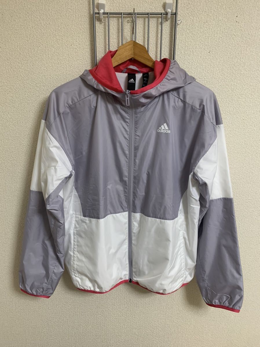 [adidas] Adidas sport wear gray white series L size Y629