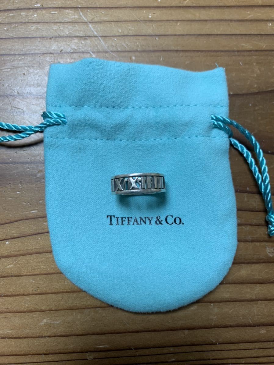 12号 ティファニー Tiffany アトラス オープン リング シルバー TIFFANY&Co. 指輪_画像1