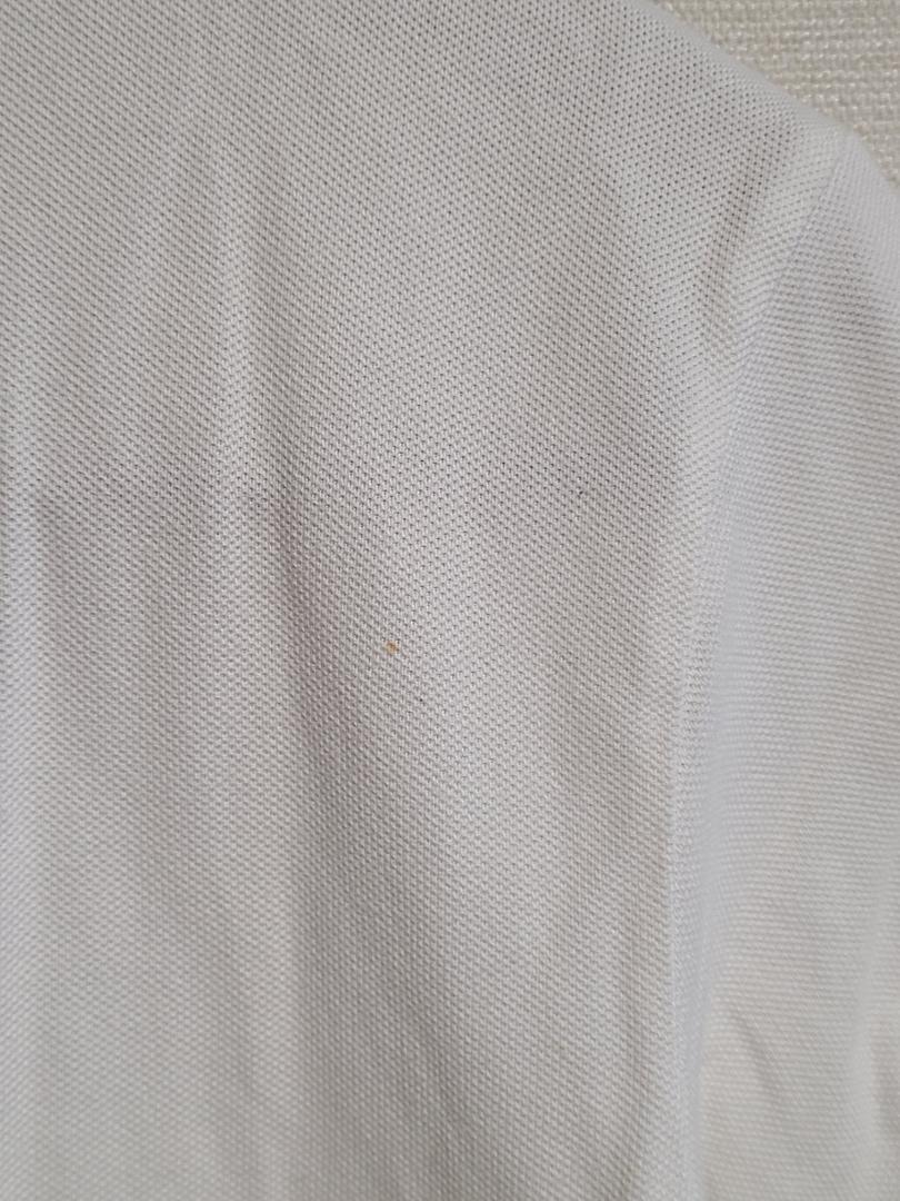 モンクレール ポロシャツ 半袖 袖 ワッペン S 白 MONCLER メンズ
