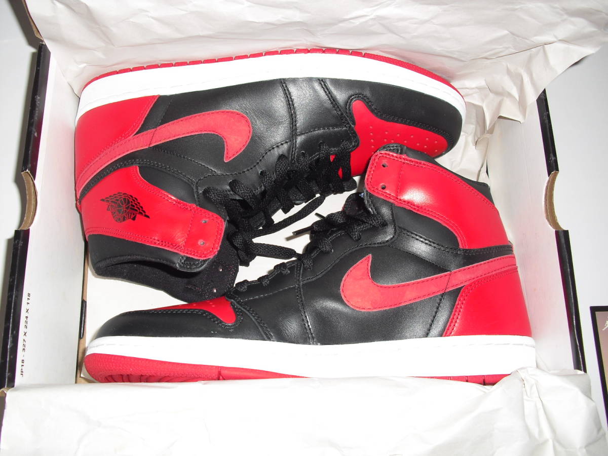 未使用 NIKE AIR JORDAN1 RETRO エアジョーダン1赤黒 サイズ10 28.0