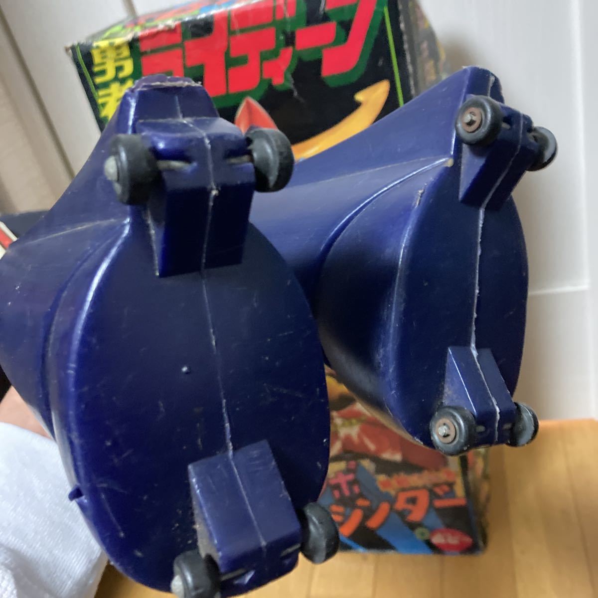 sooooポピー 昭和レトロ 当時物 ジャンボマシンダー 勇者ライディーン ビッグサイズフィギュア 高さ約60cm 貴重な外箱付き_画像10