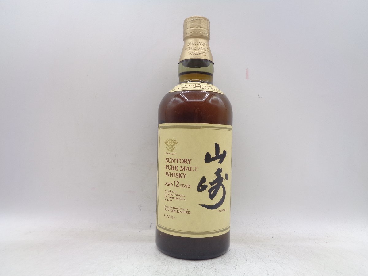 SUNTORY PURE MALT WHISKY サントリー ピュアモルト ウイスキー 山崎 12年 響マーク 750ml 未開封 古酒 X111935_画像1