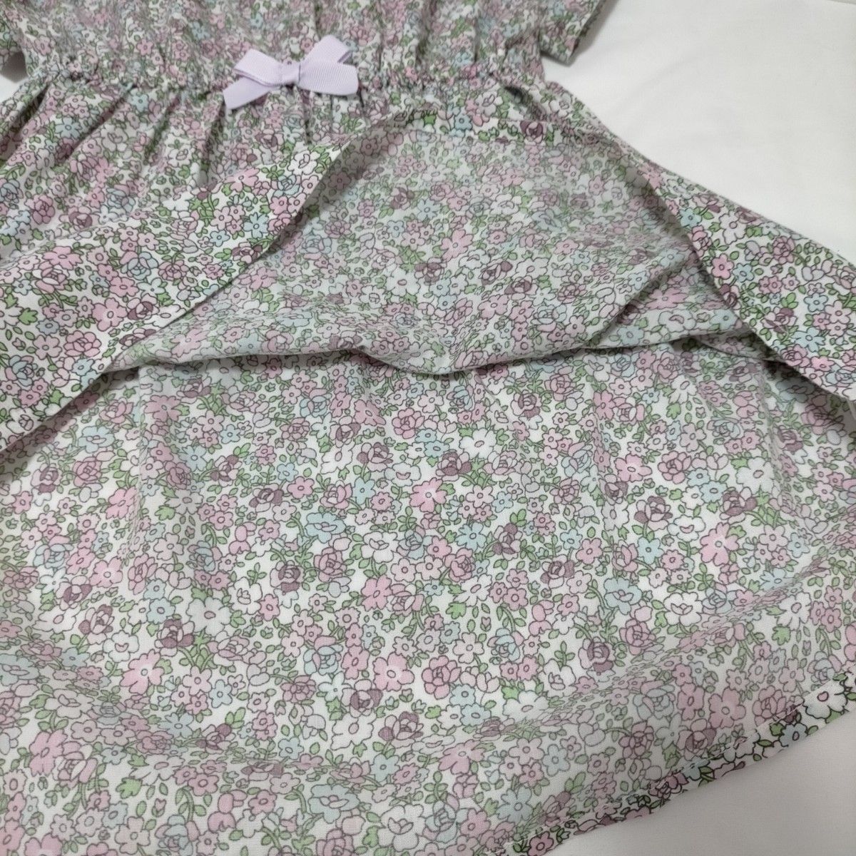 キッズ 半袖ワンピース【90】しまむら 花柄 可愛い 女の子 夏服 子供服