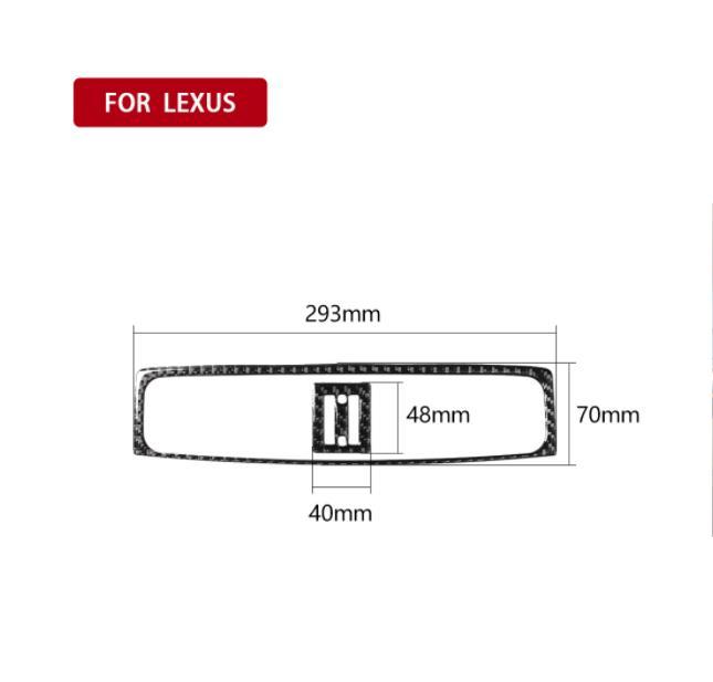 2Pセット　LEXUS　レクサスIS250 300 350C 2006-2012　コンソール　センター吹き出し口　カバー　内装 トリム ステッカー　カーボン柄　_画像2