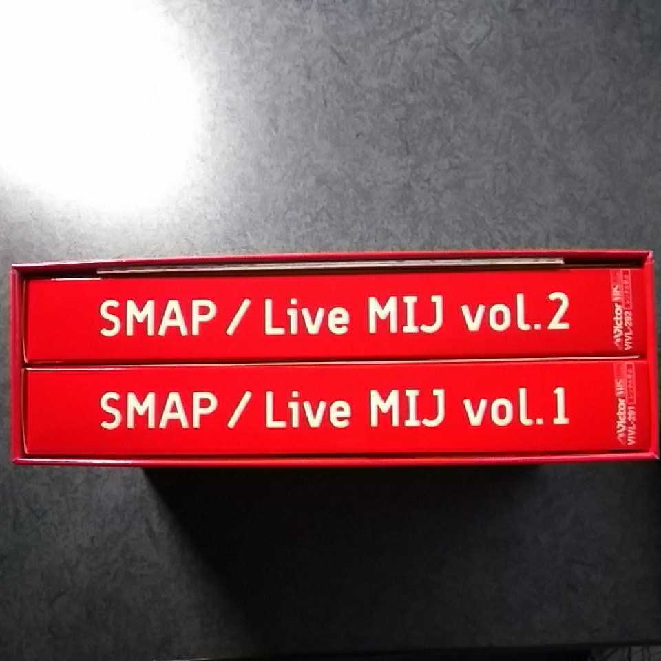 　SMAP 　スマップ　Live MIJ 　 VHSテープ　 2本組_画像1