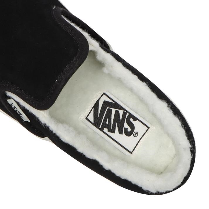 ヴァンズ 25cm クラシックス リッポン ブラック VANS CLASSIC SLIP-ON メンズ スニーカー COZY HUG BLACK ボア バンズ 天然皮革_画像7