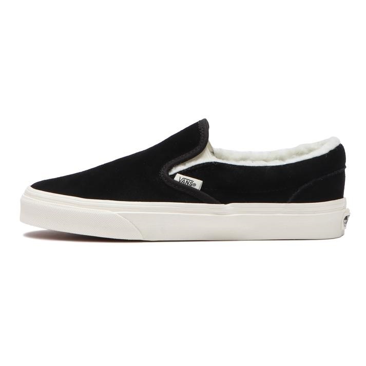 ヴァンズ 25cm クラシックス リッポン ブラック VANS CLASSIC SLIP-ON メンズ スニーカー COZY HUG BLACK ボア バンズ 天然皮革_画像5