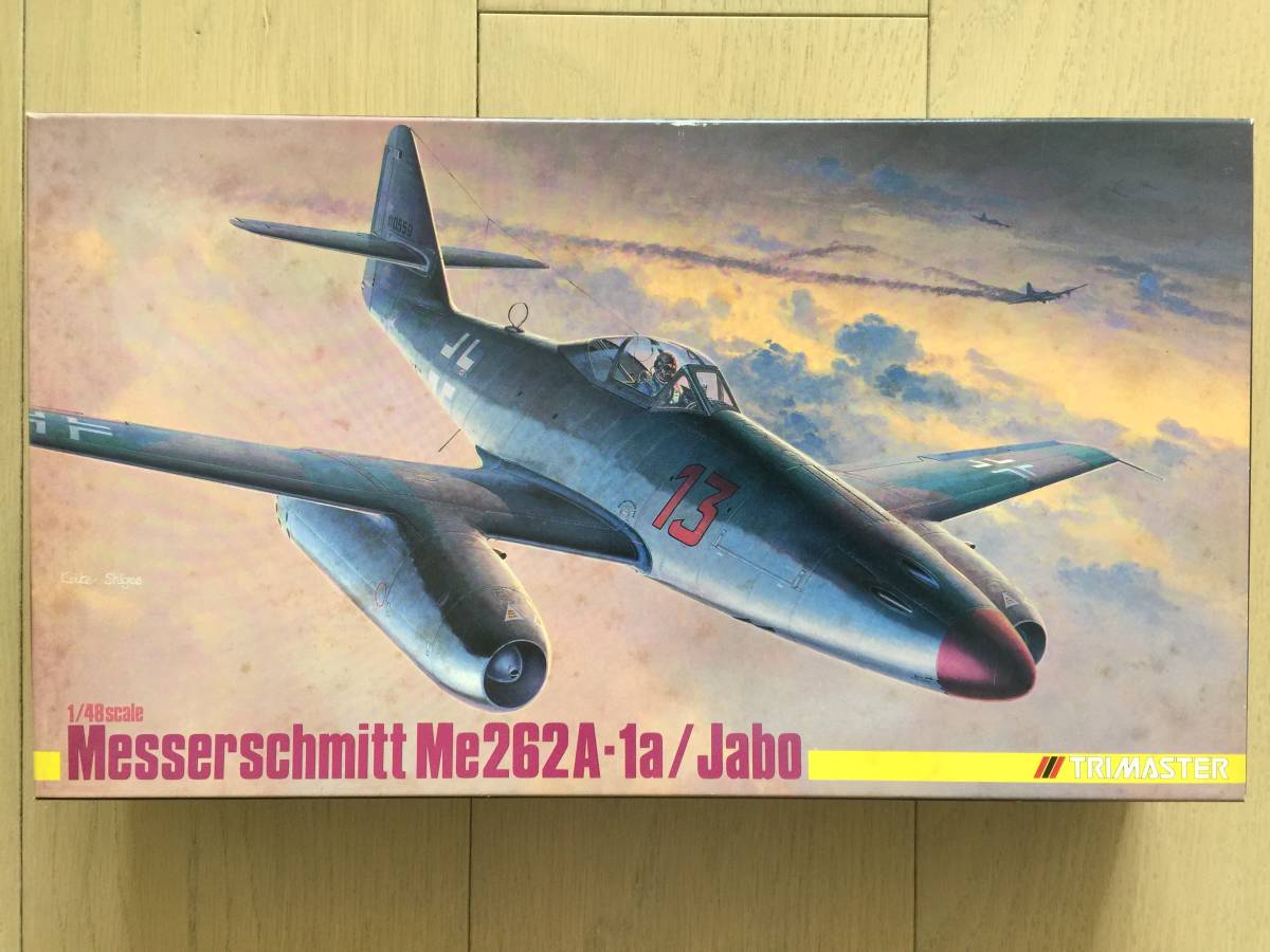 [ не собран ]TRIMASTER Try тормозные колодки 1/48 Messerschmitt Me262A-1a/Jabo искусство гравировки детали имеется 