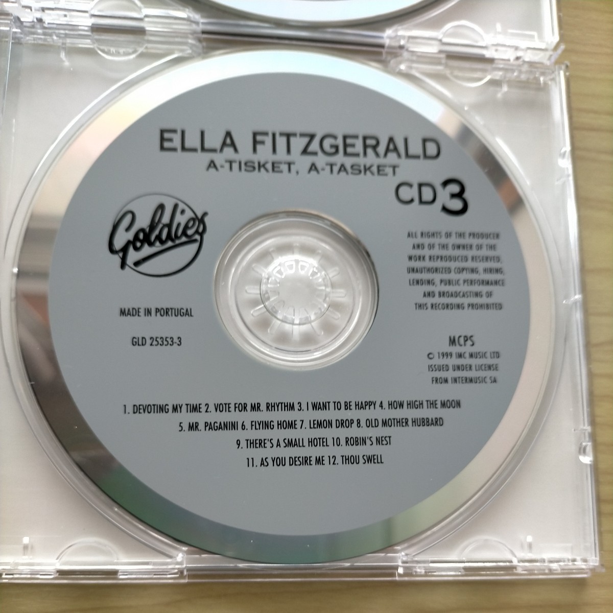 ELLA FITZGERALD A-TISKET.A-TASKET CD 1-2-3中古盤
