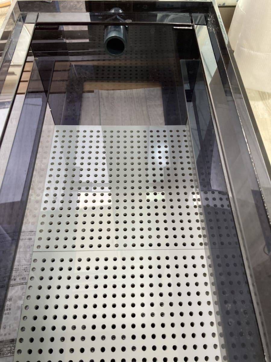 美品 カンテツ製 1500水槽 上部フィルター 水槽台セット 美品 カンテツ製 1500水槽 上部フィルター 水槽台セット