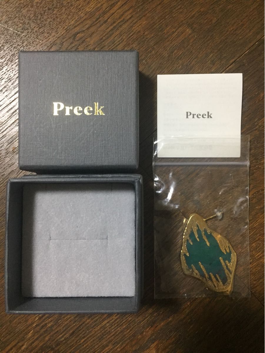 ピアス ＜Preek＞GREEN AGATE EARRING PIN 18K/ピアス｜PayPayフリマ