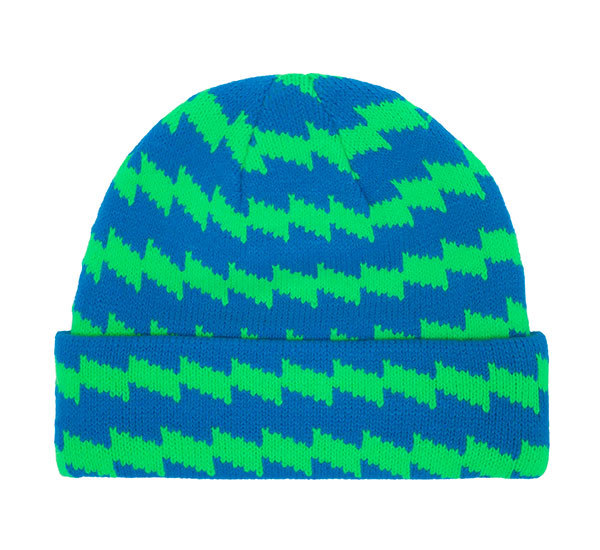 Hockey Skateboards (ホッケー) ニットキャップ ビーニー 帽子 Stress Beanie Electric Green/Electric Blue スケボー SKATE SK8_画像2