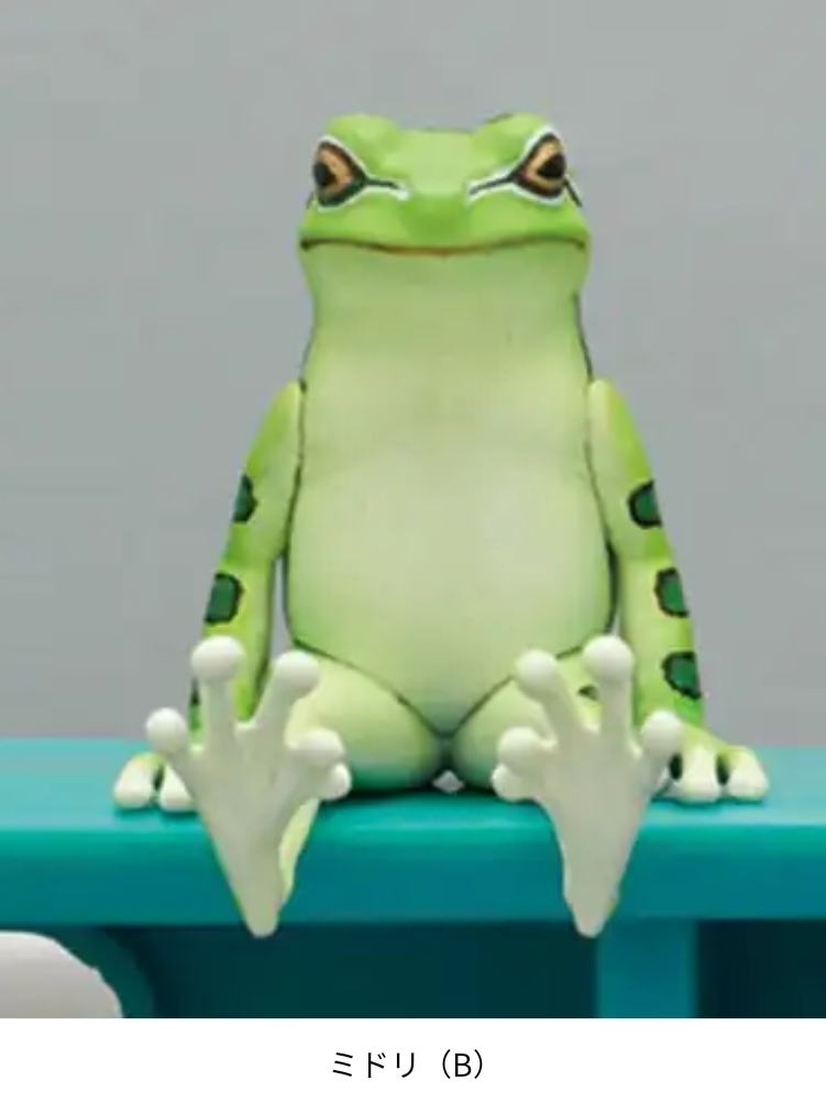 座る蛙　全6種類　ミニチュアフィギュア　カエル　奇譚クラブ　両生類　新品　かえる　リアルフィギュア　デスクトップ インテリア_画像2