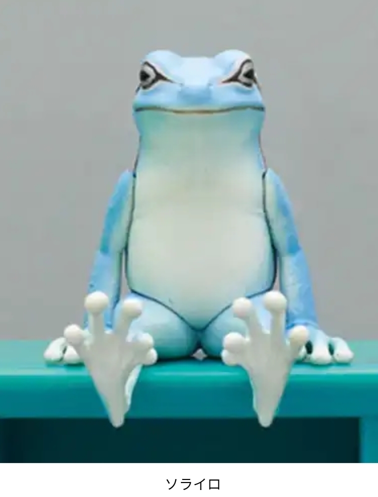 座る蛙　全6種類　ミニチュアフィギュア　カエル　奇譚クラブ　両生類　新品　かえる　リアルフィギュア　デスクトップ インテリア_画像3