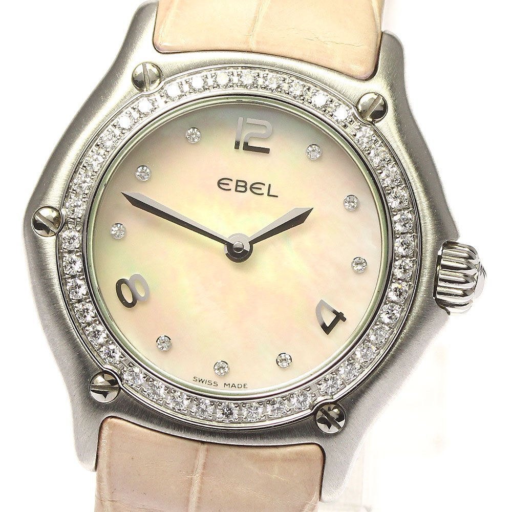 楽ギフ_包装】 エベル EBEL E9090214 1911 ダイヤベゼル クォーツ