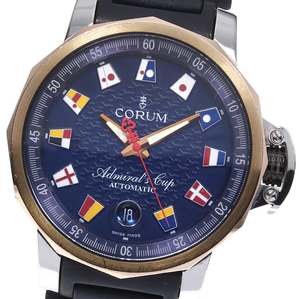  Corum CORUM 082.833.24 Admiral z cup Trophy 41 Date self-winding watch men's _742663