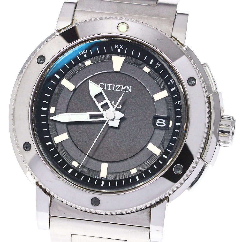 シチズン CITIZEN AS7110-55E/H11A-T020534 シリーズエイト デイト ソーラー電波 メンズ _744008【ev20】