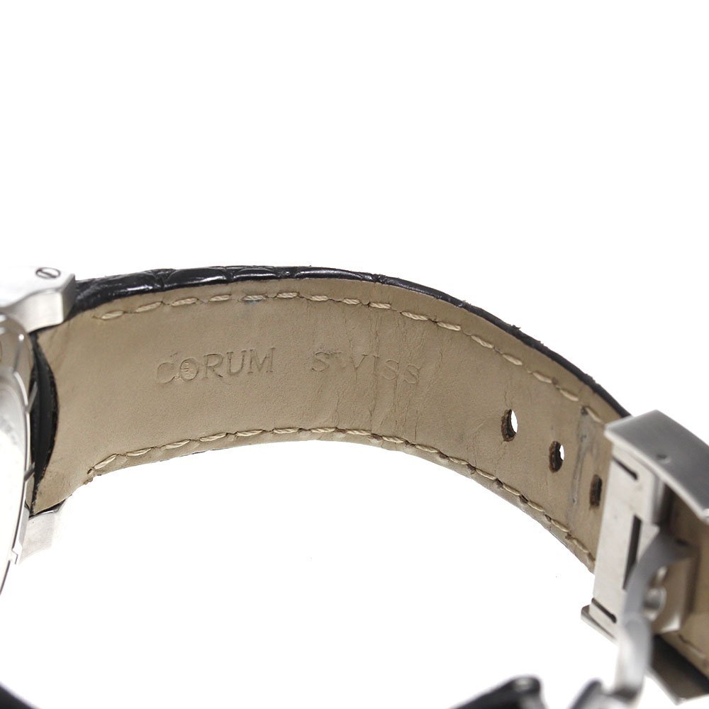  Corum CORUM 02.0013 rom rus Large Date PG bezel small second self-winding watch men's beautiful goods _745904