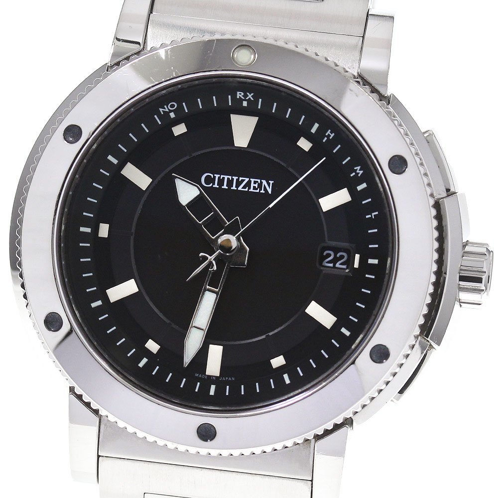 シチズン CITIZEN AS7110-55E/H11A-T020534 シリーズエイト デイト ソーラー電波 メンズ 保証書付き_747160【ev10】