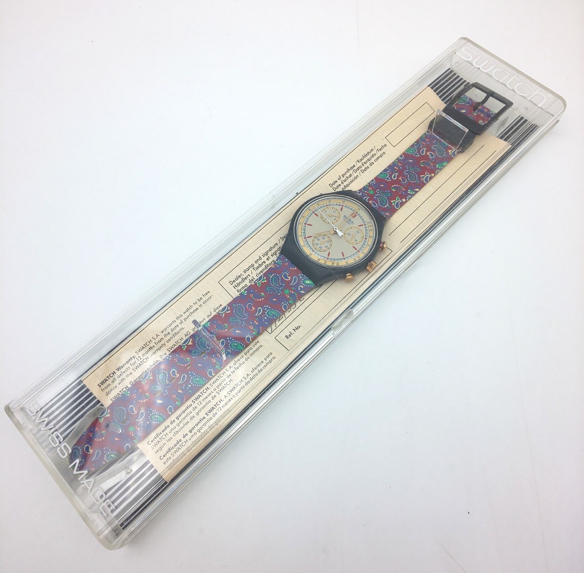 特別セーフ スウォッチ CHRONO SWATCH 当時もの☆ クロノ す1909