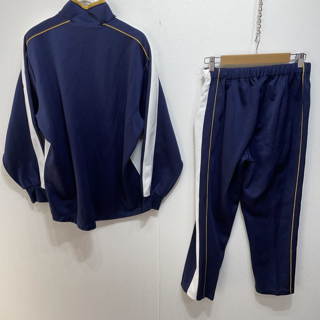  Kanagawa префектура . Kashiwa . средняя школа джерси верхняя одежда OZAWA/o The waM размер соответствует темно-синий / темно-синий золотой / Gold школа студент движение спорт G1471