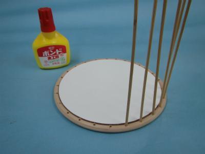 :17cm circle core red ya board circle 17cm rattan. basket . inserting mono .... bottom foundation DIY.