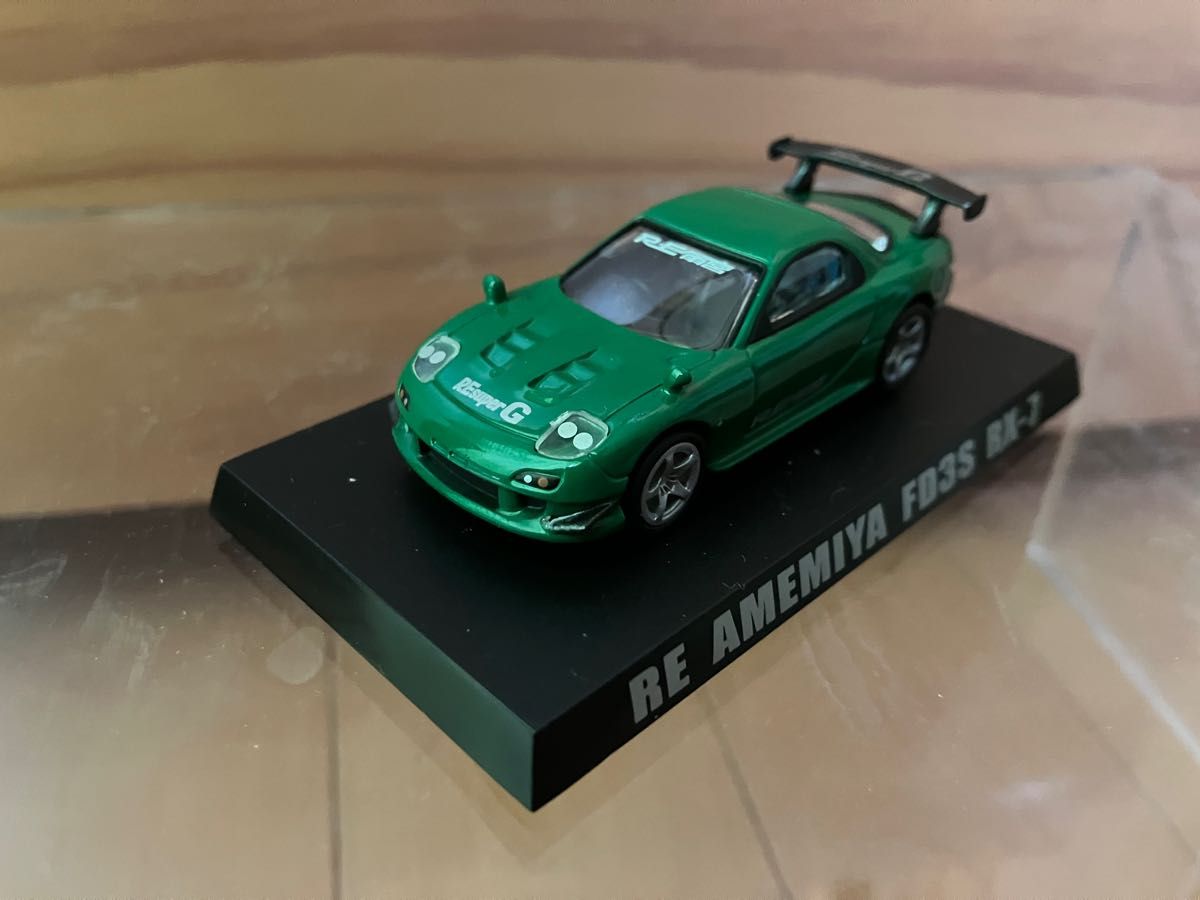 オプションミニカーコレクション マツダRX-7 希少シークレット+グリーン FD アオシマ オプション ミニカー コレクション 1/64 RX-7 FD3S