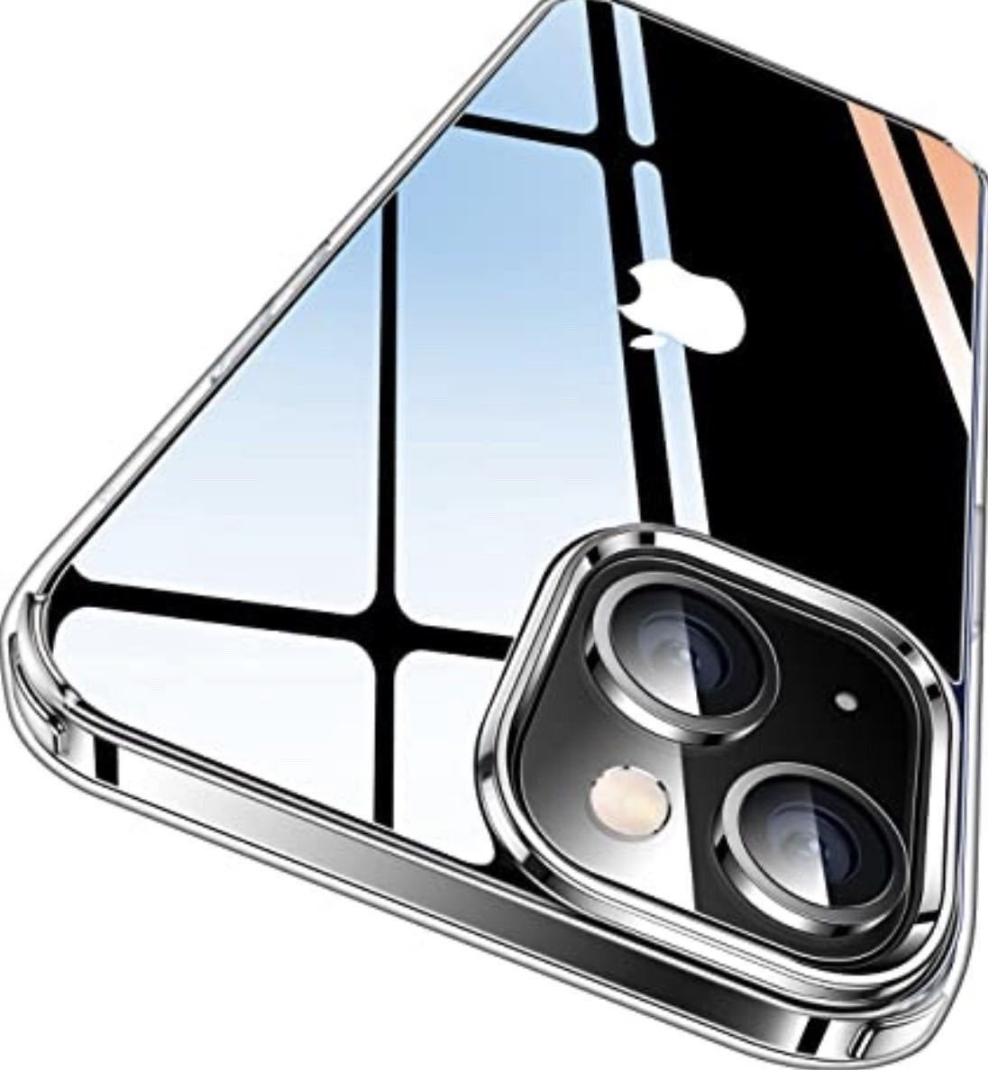 【iPhone14】カメラ保護付き耐衝撃クリアハードケース