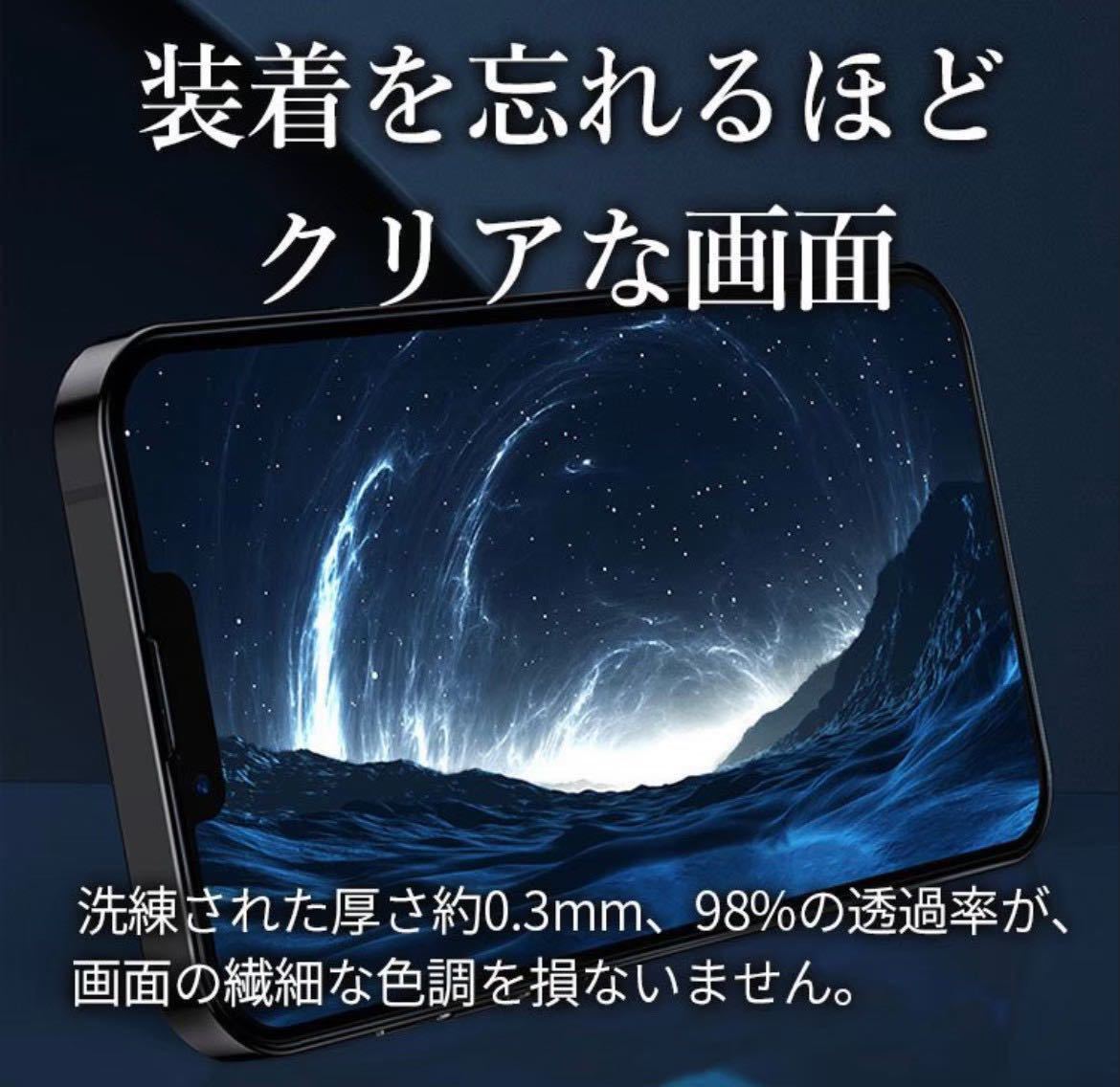 【iPhone14Plus】全画面ガラスフィルム＋カメラ保護フィルム