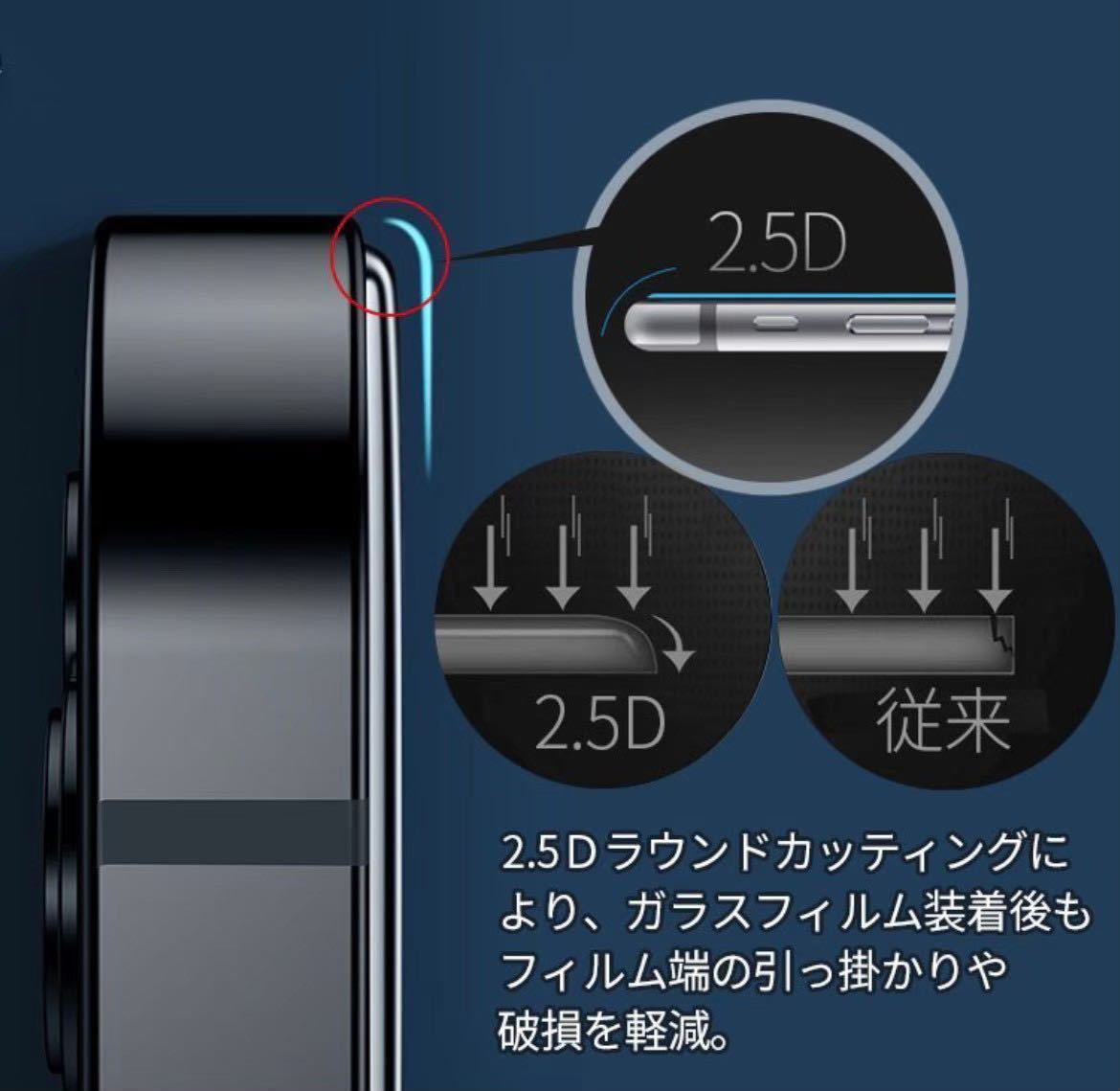 【iPhone14Plus】9H全画面ガラスフィルム＋カメラ保護フィルム
