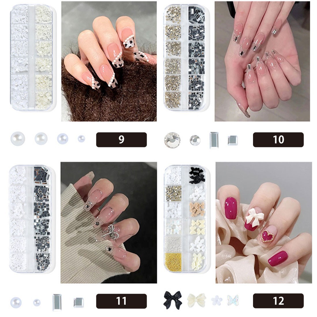  Nailparts flower pearl #005 nail art solid 3D parts jewelry parts deco parts gel nails nails 