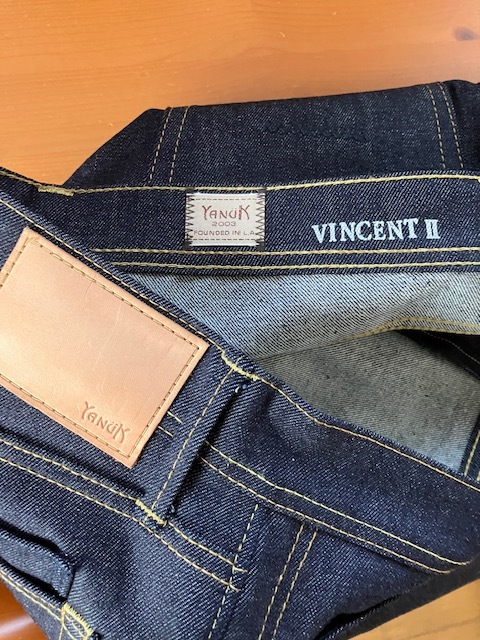 YANUK Yanuk VINCENTⅡ тонкий конический Denim брюки индиго голубой указанный размер 32 полный размер 90