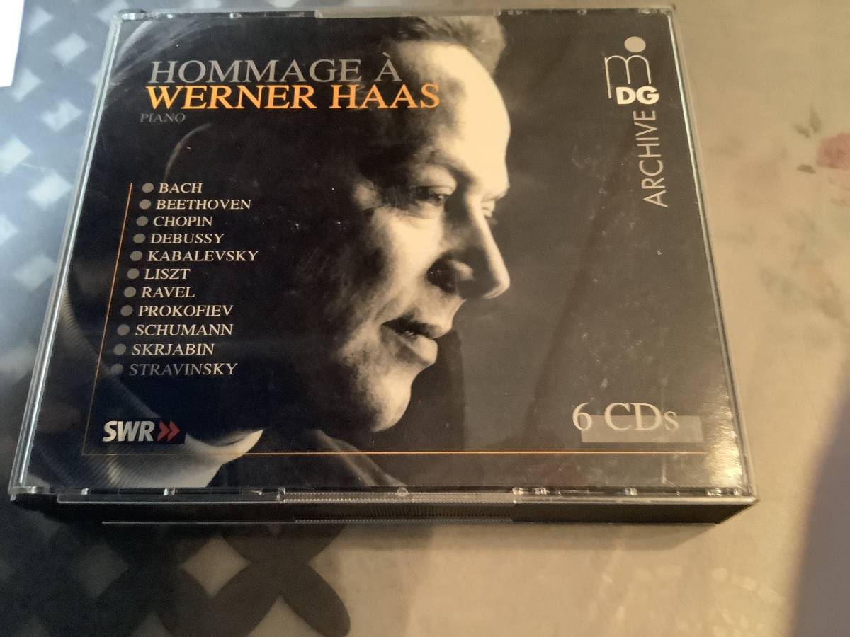 6CD ヴェルナー・ハース　生誕70周年記念秘蔵音源集　　　オマージュ