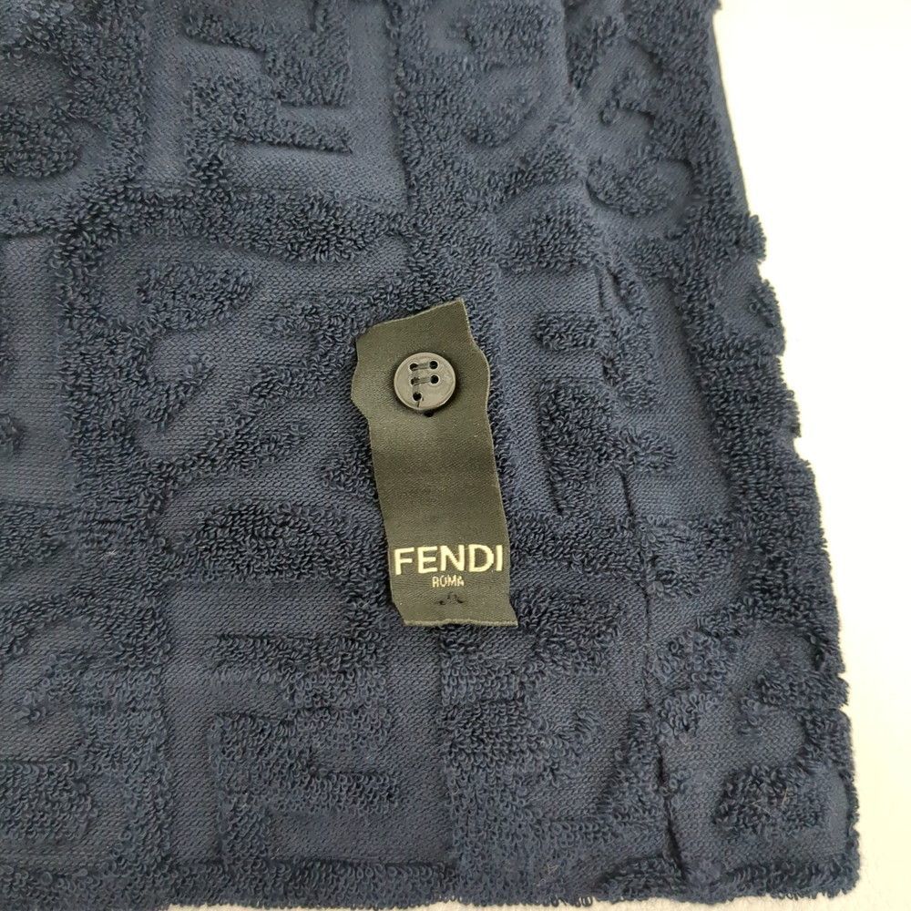 FENDI Tシャツ メンズ オーバーサイズ 半袖 パイル地 コットン FFロゴ