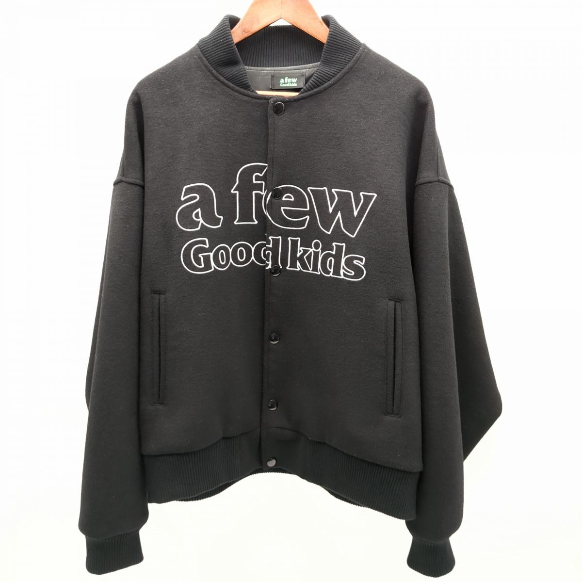 A FEW GOOD KIDS スタジャン ブラック SIZE M 天使ロゴ ア フュー グッド キッズ ◆3109/宮竹店_画像1