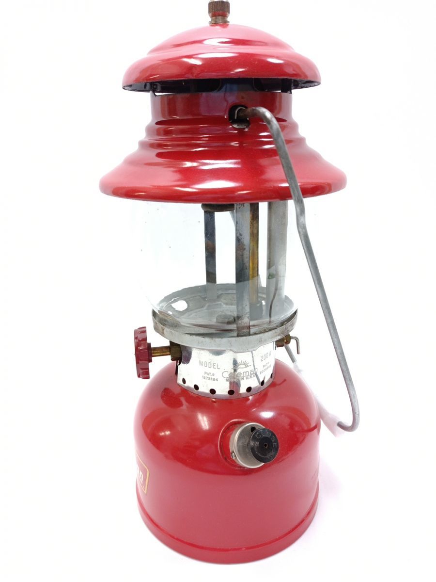美品】Coleman 200A ランタン イエローボーダー グリーンレター 1958年